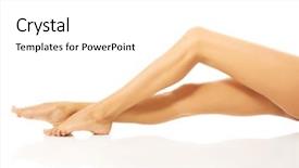  Presentation with woman nude erotic - Audience pleasing presentation theme consisting of s curity - woman's slim beautiful nude legs backdrop and a  colored foreground