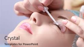  Presentation with aromatherapy salon - Amazing presentation having curl - woman on cosmetic procedure backdrop and a lemonade colored foreground