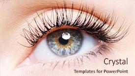 Presentation with eyelashes - Cool new slides with curl false eyelashes - low backdrop and a lemonade colored foreground