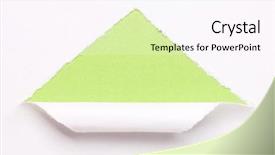  Presentation with rip paper - Amazing PPT theme having curled corner - ripped white paper backdrop and a pink colored foreground