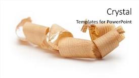  Presentation with shaving - Colorful PPT theme enhanced with curled wooden shavings isolated backdrop and a white colored foreground