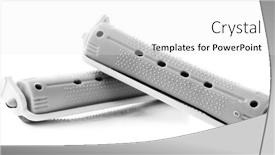  Presentation with octopus on isolated white - Cool new PPT theme with curlers-isolated-on-white backdrop and a white colored foreground