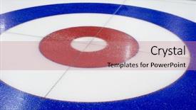  Presentation with curling - Cool new PPT theme with curling background in the sports backdrop and a coral colored foreground