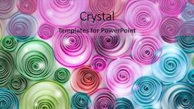  Presentation with curling - Presentation theme enhanced with curling palette rainbow paper abstract background and a lilac colored foreground