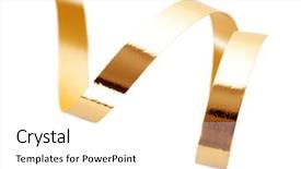  Presentation with gold jewellary - Amazing slide deck having close-up of young woman hand on horn button backdrop and a coral colored foreground