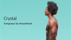 Presentation with native american community - Cool new presentation with curly hair - afro american shirtless man showing backdrop and a arctic colored foreground