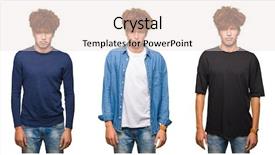  Presentation with curly hair - Slide set featuring curly hair over isolated white background and a  colored foreground