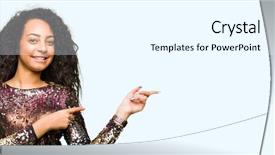  Presentation with curly hair - Cool new slide deck with curly hair wearing night party backdrop and a white colored foreground