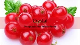  Presentation with currant - Presentation theme with currant object on a white background background and a red colored foreground