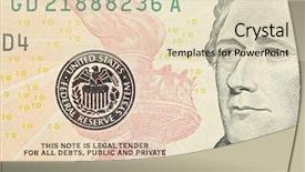  Presentation with elements - Slide deck enhanced with currency bills - new ten dollar bill details background and a soft green colored foreground