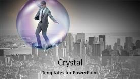  Presentation with life inside a cell and its organelles - Audience pleasing slides consisting of currency devaluation - businessman flying inside the bubble backdrop and a light gray colored foreground