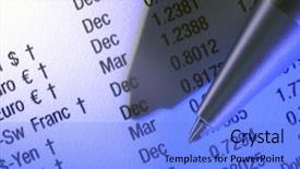  Presentation with awards event lighting - Presentation theme consisting of currency figures with blue lighting background and a  colored foreground