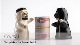  Presentation with uae - Cool new presentation with currency-of-uae-and-miniature backdrop and a light gray colored foreground