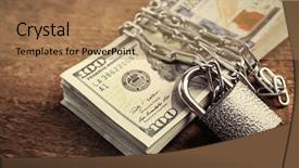  Presentation with chain - PPT layouts having currency with lock and chain background and a  colored foreground