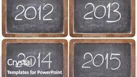  Presentation with blackboards - PPT theme enhanced with current and incoming years 2012 background and a gray colored foreground