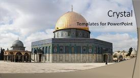  Presentation with events - Amazing presentation theme having current events - dome of the rock backdrop and a lemonade colored foreground