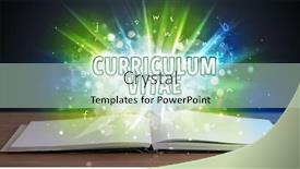  Presentation with curriculum - Beautiful slide deck featuring curriculum-vitae-inscription-coming-out backdrop and a soft green colored foreground
