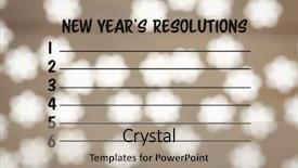  Presentation with image resolution - Slides featuring cursive letters - composite image of new years background and a  colored foreground