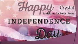  Presentation with independence day - Audience pleasing PPT layouts consisting of cursive letters - independence day graphic against close-up backdrop and a lemonade colored foreground