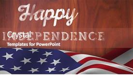  Presentation with independence day - Beautiful PPT layouts featuring cursive letters - independence day graphic against dark backdrop and a  colored foreground