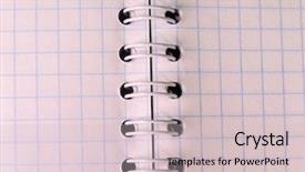  Presentation with microwave imaging image of modern - Presentation design featuring cursive writing - image of notebook close up background and a soft green colored foreground