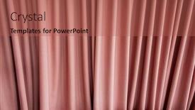  Presentation with curtain - PPT theme having curtain-background-detail-with-waves background and a  colored foreground
