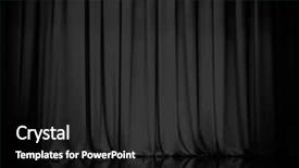  Presentation with curtain - Slides featuring curtain or drapes black background background and a dark gray colored foreground