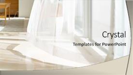  Presentation with curtain - Presentation design enhanced with curtain swaying in the wind background and a white colored foreground