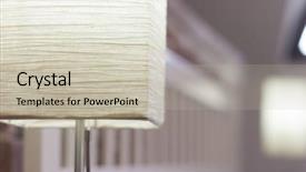  Presentation with hotel - Audience pleasing slides consisting of closing curtains - close up on lamp backdrop and a soft green colored foreground