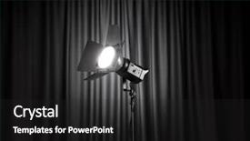  Presentation with projector - Amazing presentation design having curtains and projector lights wtih backdrop and a dark gray colored foreground