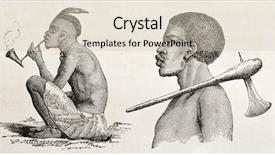  Presentation with western - PPT theme featuring curton - tanganyika lake western coast dwellers background and a soft green colored foreground