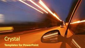  Presentation with speed - Amazing PPT layouts having curve road accident - speed drive on car backdrop and a crimson colored foreground