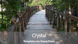  Presentation with woods - Beautiful presentation featuring curve wooden bridge deep in the woods backdrop and a gray colored foreground