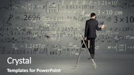  Presentation with modern elegant - Theme enhanced with curved arrow - businessman in modern stylish elegant background and a gray colored foreground