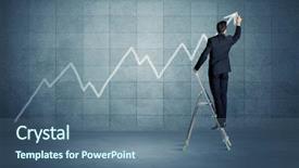  Presentation with modern elegant - PPT theme enhanced with curved arrow - businessman in modern stylish elegant background and a ocean colored foreground