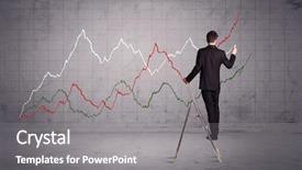  Presentation with modern - Presentation theme having curved arrow - guy in modern suit standing background and a gray colored foreground