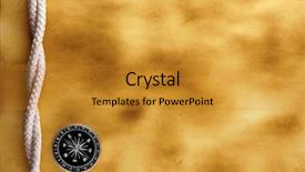  Presentation with compass - Presentation theme with curved double arrow - burned blank paper with compass background and a gold colored foreground