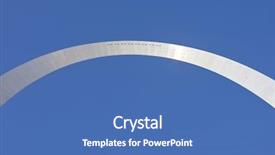  Presentation with saint - Theme enhanced with abstract view of saint louis background and a teal colored foreground