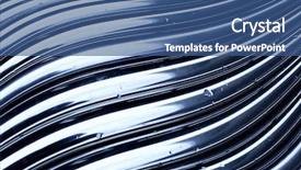  Presentation with wires - Theme with metal complex - wires toned in blue color background and a ocean colored foreground