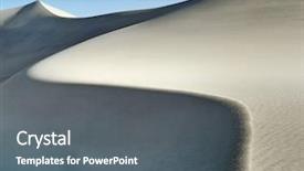  Presentation with sand - Audience pleasing slides consisting of curved-ridge-of-a-sand backdrop and a gray colored foreground