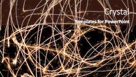  Presentation with shiny - Amazing slide set having abstract connected dots blue - curved shiny connection lines backdrop and a tawny brown colored foreground