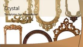  Presentation with picture frame - Amazing PPT theme having curved wall - collection picture carved frame backdrop and a lemonade colored foreground