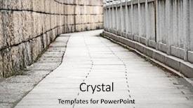  Presentation with tranquil - Colorful slide deck enhanced with curved wall - curving footpath through a tranquil backdrop and a light gray colored foreground