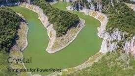  Presentation with southwest - PPT layouts enhanced with curves-of-uvac-river-medanders background and a seafoam green colored foreground