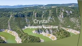  Presentation with southwest - PPT layouts with curves-of-uvac-river-medanders background and a violet colored foreground