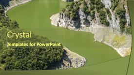  Presentation with southwest - PPT theme enhanced with curves-of-uvac-river-medanders background and a tawny brown colored foreground