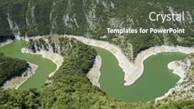  Presentation with southwest - Presentation theme with curves-of-uvac-river-medanders background and a dark gray colored foreground