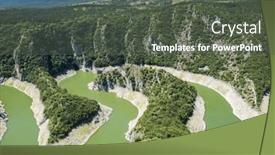  Presentation with southwest - Theme enhanced with curves-of-uvac-river-medanders background and a dark gray colored foreground