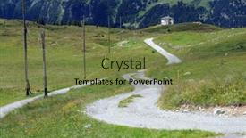  Presentation with alps - Colorful theme enhanced with curvy-path-leading backdrop and a violet colored foreground