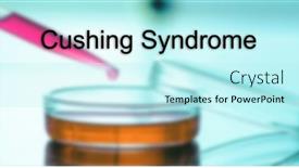  Presentation with medical concept - Theme with cushing-syndrome-cushing-syndrome-text background and a  colored foreground